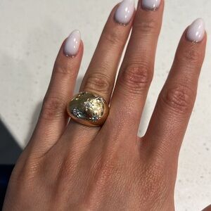 Vintage 14k bombe ring